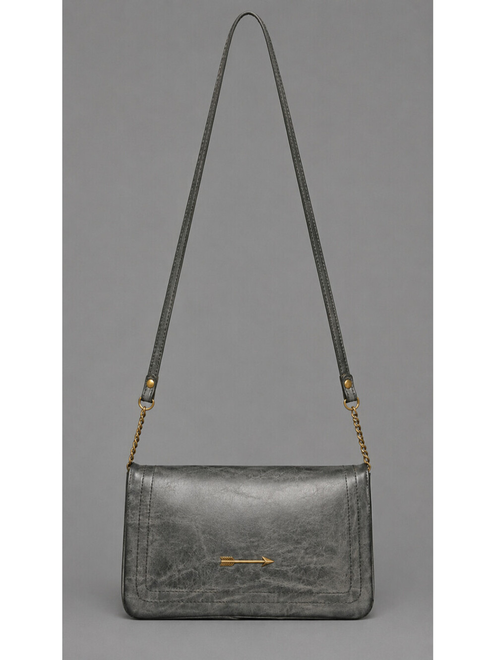 Missimo Marbled Black Gray Crossbody Bag W/CC Slots Pockets Adjustable Strap